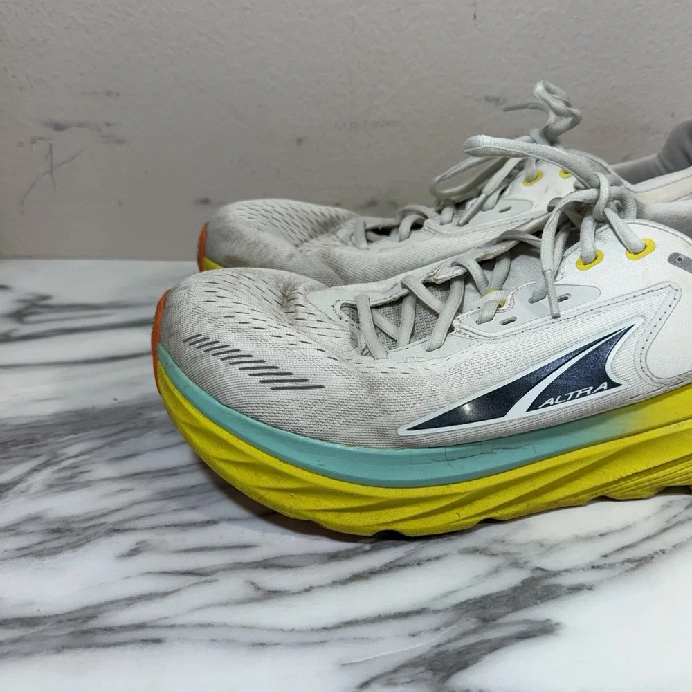 Altra Via Olympus Mens White Road Running Training Shoes US 13 Sneakers Lace Up